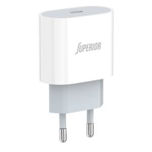 SUPERIOR punjač CO-DC55 Fast PD Type C 20W 3A/ beli