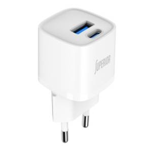 SUPERIOR punjač SU-P104 30W GaN USB A+Type C beli