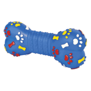 TRIXIE igračka za pse kost od vinila 15cm plava
