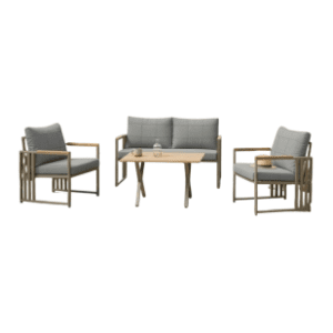 Baštenska garnitura HANAH HOME Fatsa 2+1+1 grey