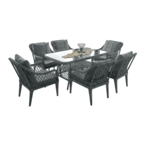 Baštenska garnitura HANAH HOME Hisar 6+1 grey