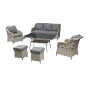 Baštenska garnitura HANAH HOME Rondi dark grey honey
