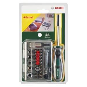 BOSCH 28-delni set bitova i nasadnih ključeva 2607017331
