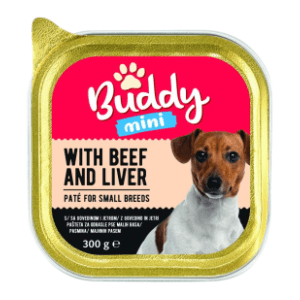 BUDDY pašteta za pse govedina i jetra 300g