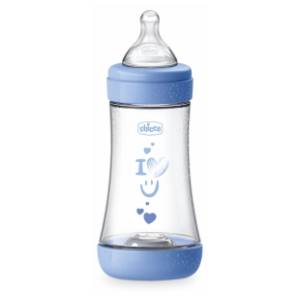 CHICCO flašica za bebe P5 240ml plava