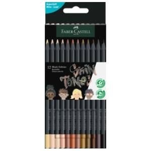 Drvene boje FABER CASTELL black edition skin tone 12kom