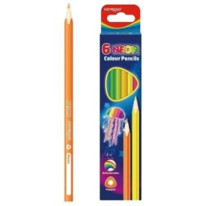 Drvene boje KEYROAD neon trouglaste 6kom