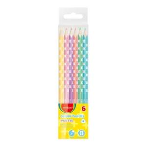 Drvene boje KEYROAD pastelne 6kom