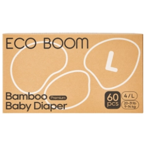 ECO BOOM pelene biorazgradive pure premium L 60kom