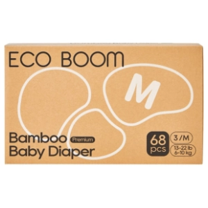 ECO BOOM pelene biorazgradive pure premium M 68kom
