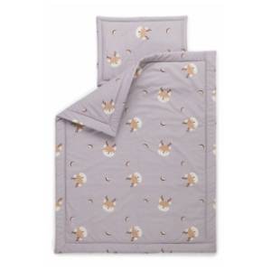 ELO posteljina za bebe Oh deer 80 x 100 cm siva