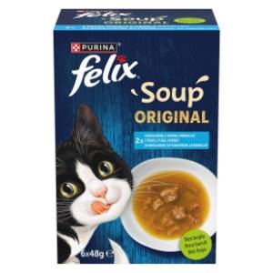 FELIX hrana za mačke supa riba 6x48g