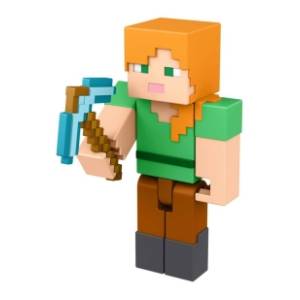 Figura Alex with pickaxe Build A Portal Minecraft MATTEL