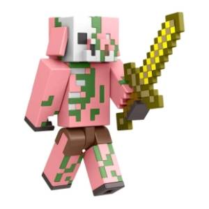 Figura Zombified Piglin with sword Minecraft MATTEL