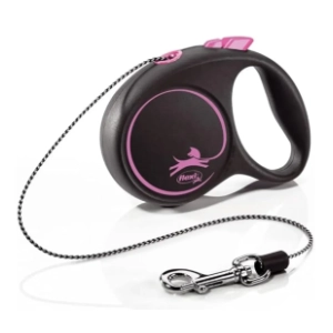 FLEXI Black design cord povodac za pse XS 3m roze