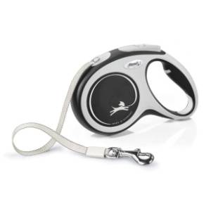 FLEXI Comfort tape povodac za pse M 5m crni