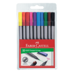 Flomasteri FABER CASTELL lajner grip finepen 10kom