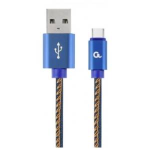 GEMBIRD kabl USB-A na USB-C (m/m) CC-USB2J-AMCM-2M-BL 2m denim blue