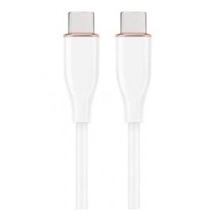 GEMBIRD kabl USB-C (CC-USB2S-CMCM-1.5M-W) PD 60W 1.5m beli