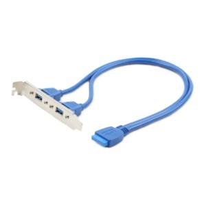 GEMBIRD kabl USB CC-USB3-RECEPTACLE Dual USB 3.0 on bracket