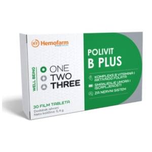 HEMOFARM One Two Three polivit B plus talete 30kom