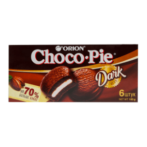 Keks ORION choco pie dark 180g