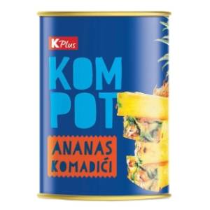 Kompot ananas komadići K PLUS 565g