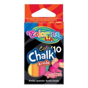 Kreda u boji COLORINO dustless 10kom