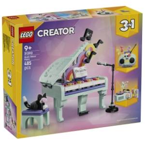 LEGO Creator 3u1 muzički dekor klavir sa mačkom 31392