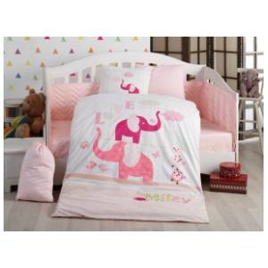 L'ESSENTIEL MAISON Posteljina za bebe Preety roze 100 x 150 cm