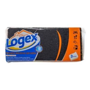 LOGEX sunđer sa abrazivom 3kom