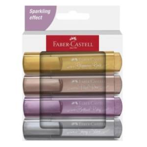Marker FABER CASTELL textliner metalic 46 4kom