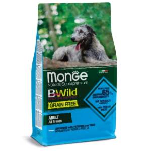 MONGE BWild adult grain free hrana za pse inćun 2,5kg