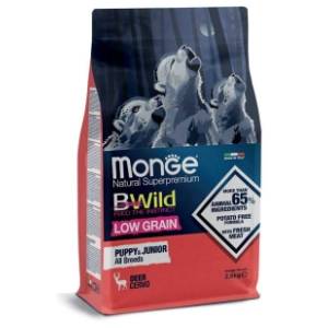 MONGE Bwild all breeds puppy low grain jelen 2,5kg 