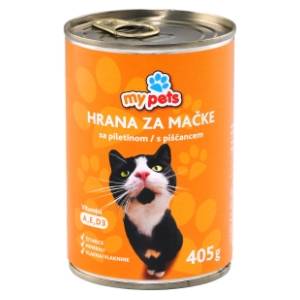 MY PETS hrana za mačke piletina 405g