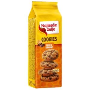 NAJLEPŠE ŽELJE Cookies narandža i čokolada 135g