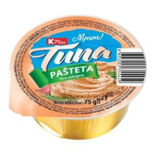 Pašteta K PLUS tuna 75g