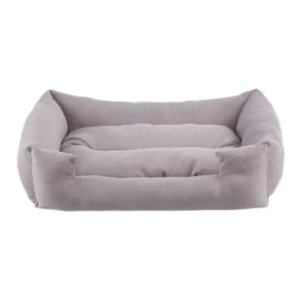 PAWS & WHISKERS Kare krevet za ljubimce 90x75x18cm sivi