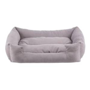 PAWS & WHISKERS Kare krevet za pse 60x45x15cm sivi