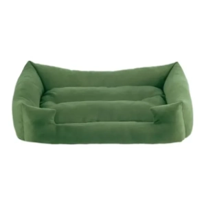 PAWS & WHISKERS Kare krevet za ljubimce 80x60x17cm zeleni