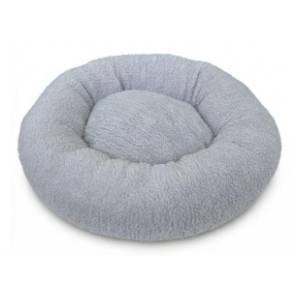 PAWS & WHISKERS Teddy donut krevet za ljubimce 70x14cm sivi