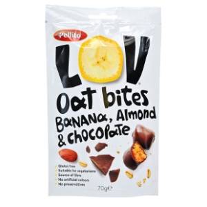 PELLITO ovseni zalogaj banana badem i čokolada 70g