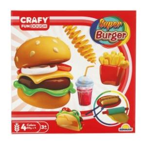 Plastelin set super burger SUNMAN