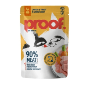 PROOF Of meat hrana za mačke piletina ćuretina sos šargarepe 85g