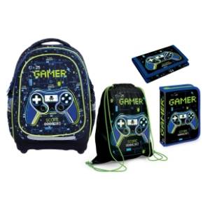 Ranac za školu anatomski S-COOL Gamer set