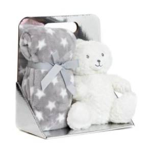 Set igračka i ćebence Bear beli BBO