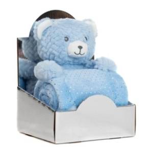 Set igračka i ćebence Bear plavi BBO