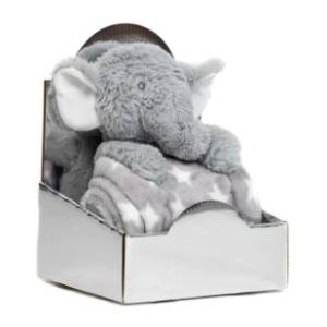 Set igračka i ćebence Elephant sivi BBO