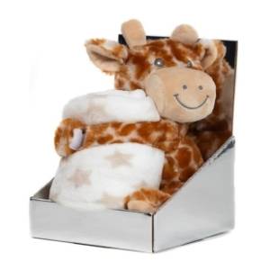 Set igračka i ćebence Giraffe narandžasti BBO
