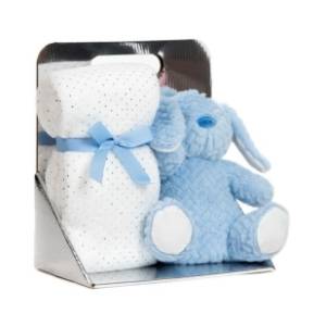 Set igračka i ćebence Rabbit plavo-beli BBO
